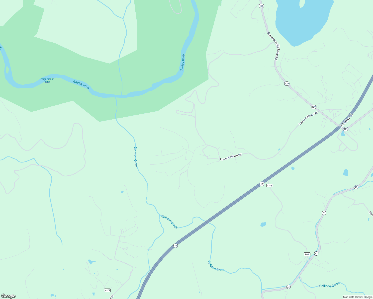map of restaurants, bars, coffee shops, grocery stores, and more near Hickory Ridge Lane in Mount Nebo