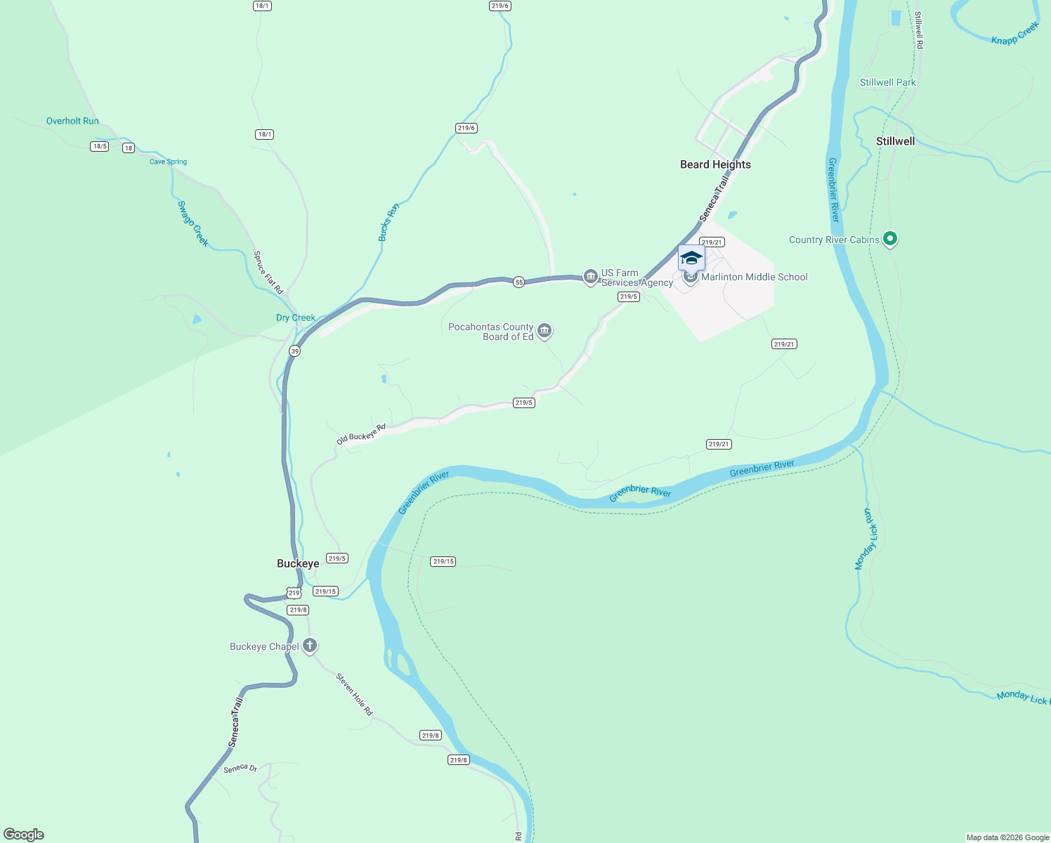 map of restaurants, bars, coffee shops, grocery stores, and more near 461 Old Buckeye Road in Buckeye