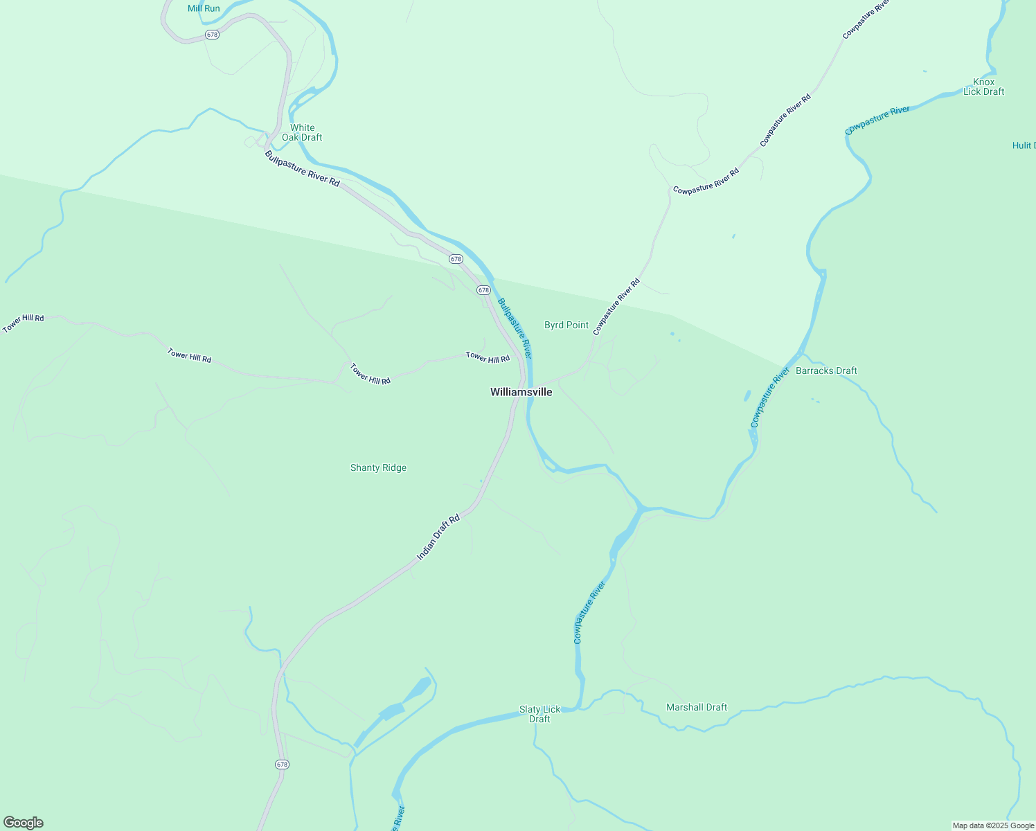 map of restaurants, bars, coffee shops, grocery stores, and more near in Millboro