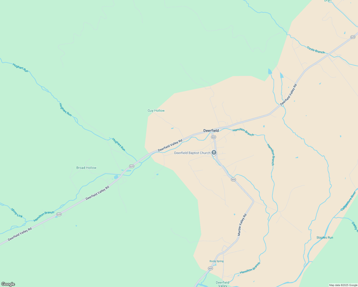 map of restaurants, bars, coffee shops, grocery stores, and more near 3134 Deerfield Valley Road in Deerfield