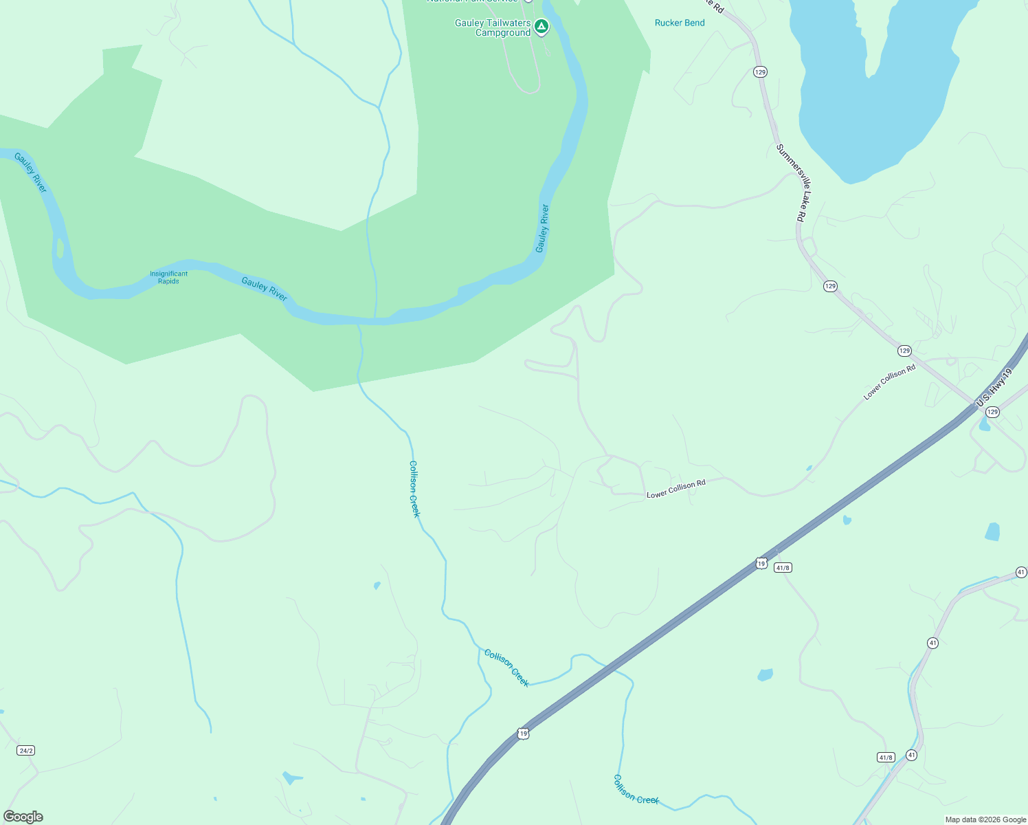 map of restaurants, bars, coffee shops, grocery stores, and more near River Ridge Lane in Mount Nebo