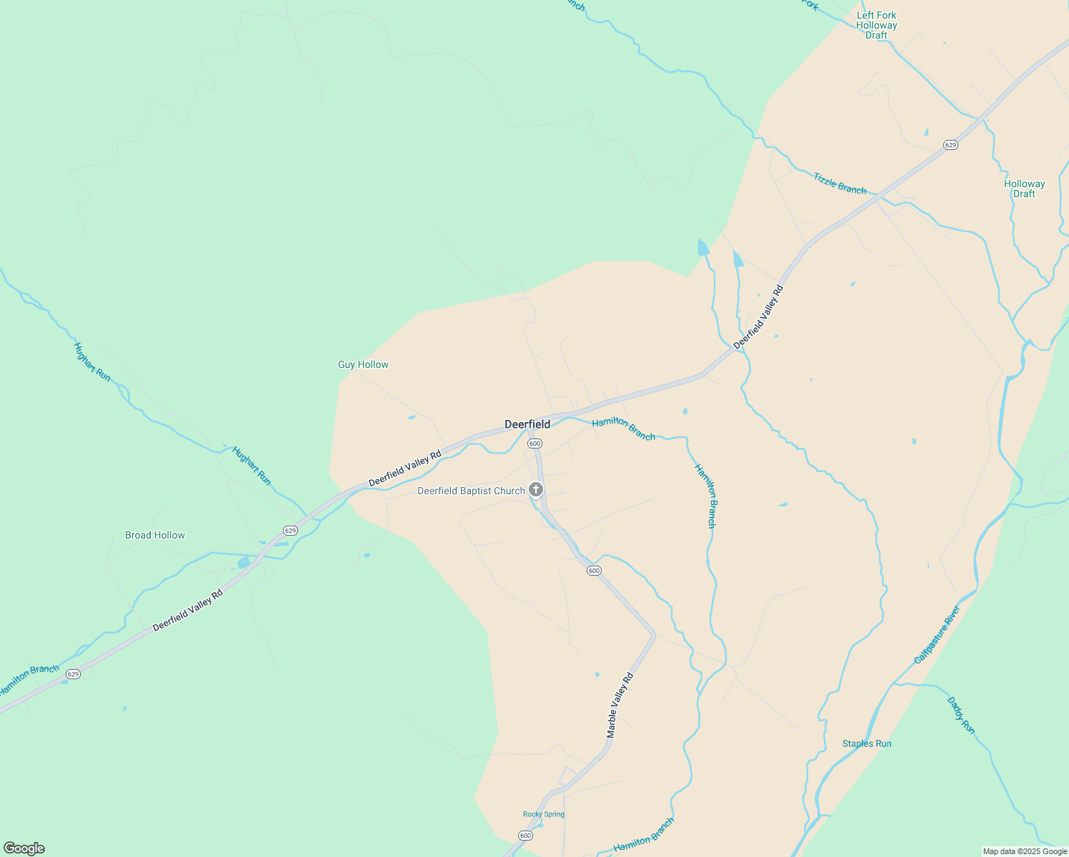 map of restaurants, bars, coffee shops, grocery stores, and more near 3090 Deerfield Valley Road in Deerfield