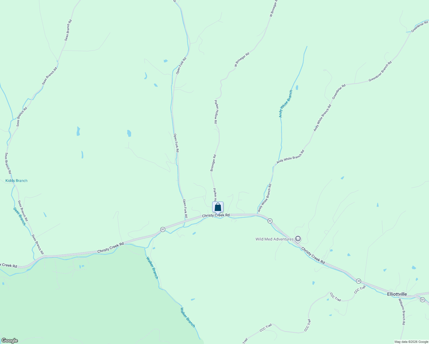 map of restaurants, bars, coffee shops, grocery stores, and more near 145 Brinegar Road in Olive Hill