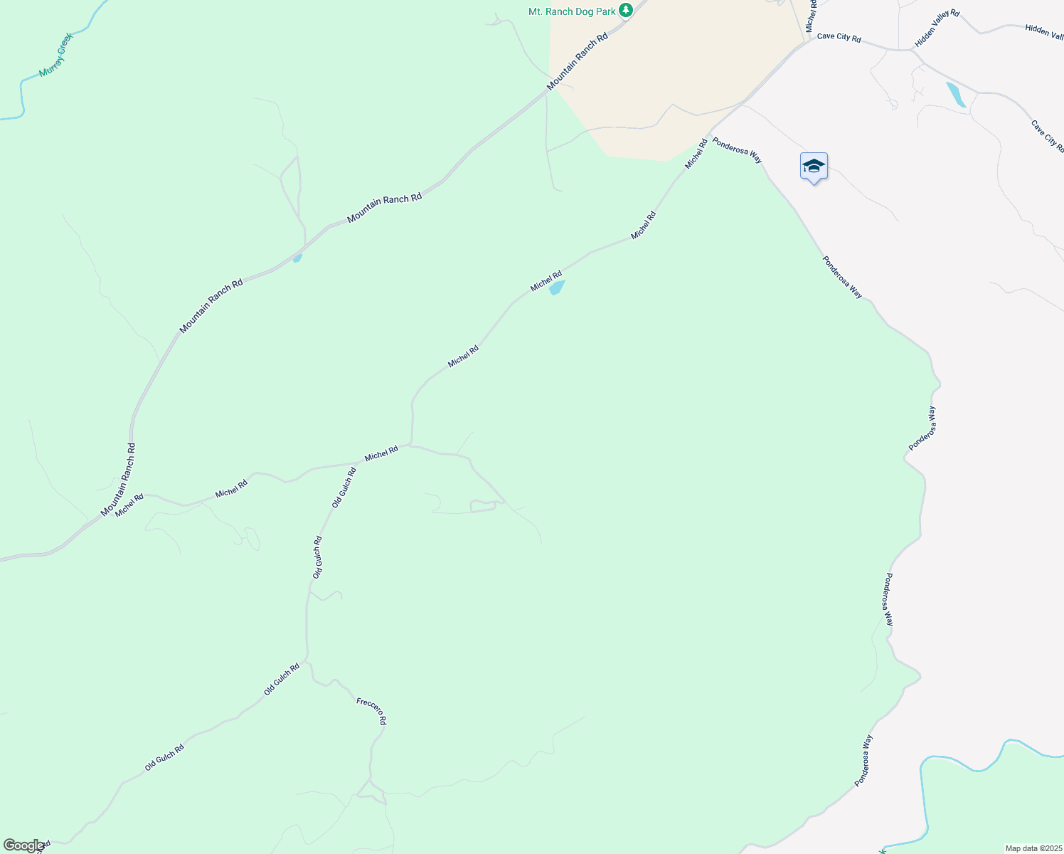 map of restaurants, bars, coffee shops, grocery stores, and more near 6165 Blue Eagle Mine Road in Mountain Ranch