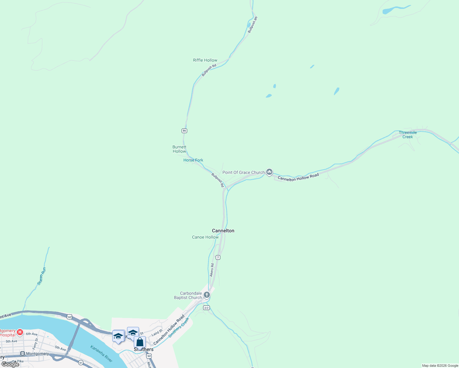 map of restaurants, bars, coffee shops, grocery stores, and more near 1532 Cannelton Hollow Road in Cannelton