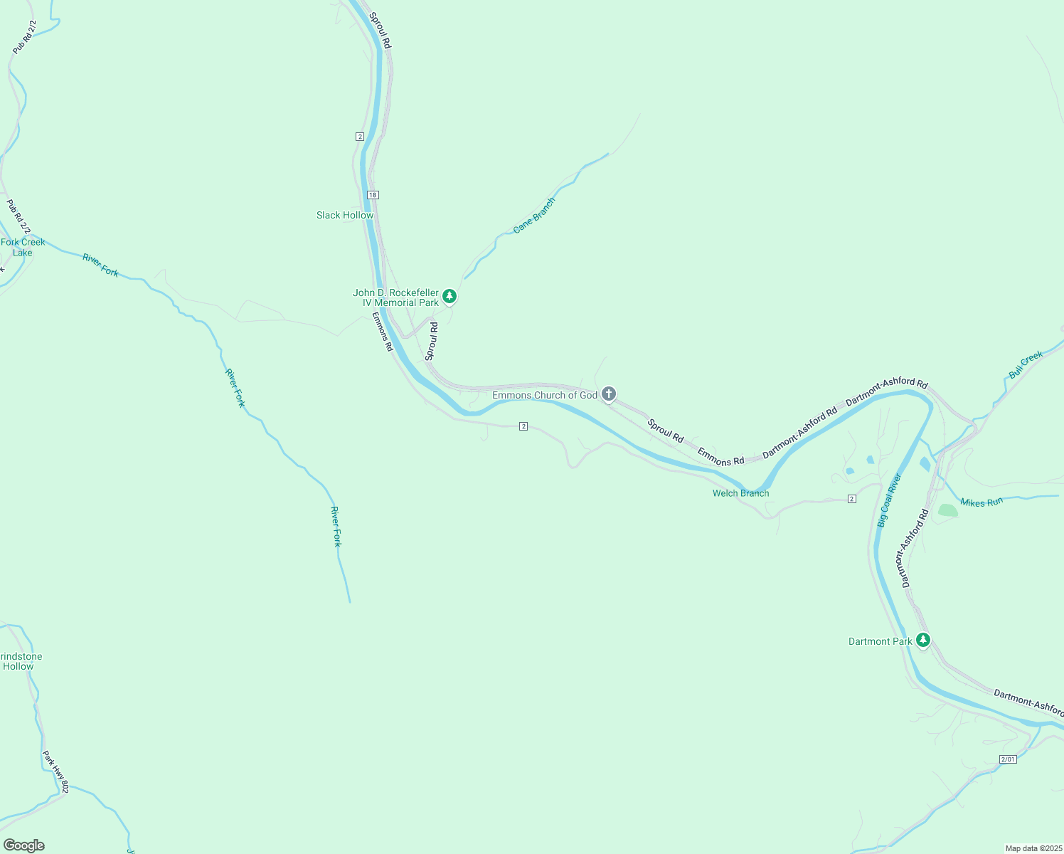 map of restaurants, bars, coffee shops, grocery stores, and more near Emmons Road in Ashford