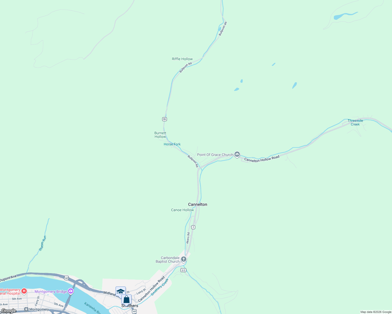 map of restaurants, bars, coffee shops, grocery stores, and more near 47 Bullpush Road in Cannelton