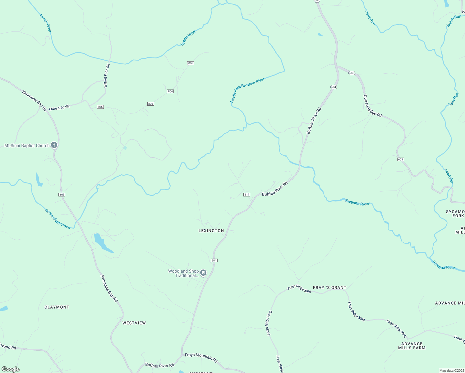 map of restaurants, bars, coffee shops, grocery stores, and more near 5872 Roach Ridge in Earlysville