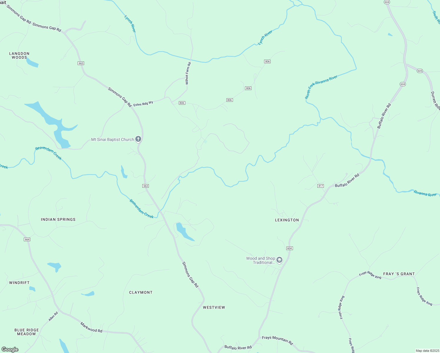 map of restaurants, bars, coffee shops, grocery stores, and more near 6185 Estes Lane in Dyke