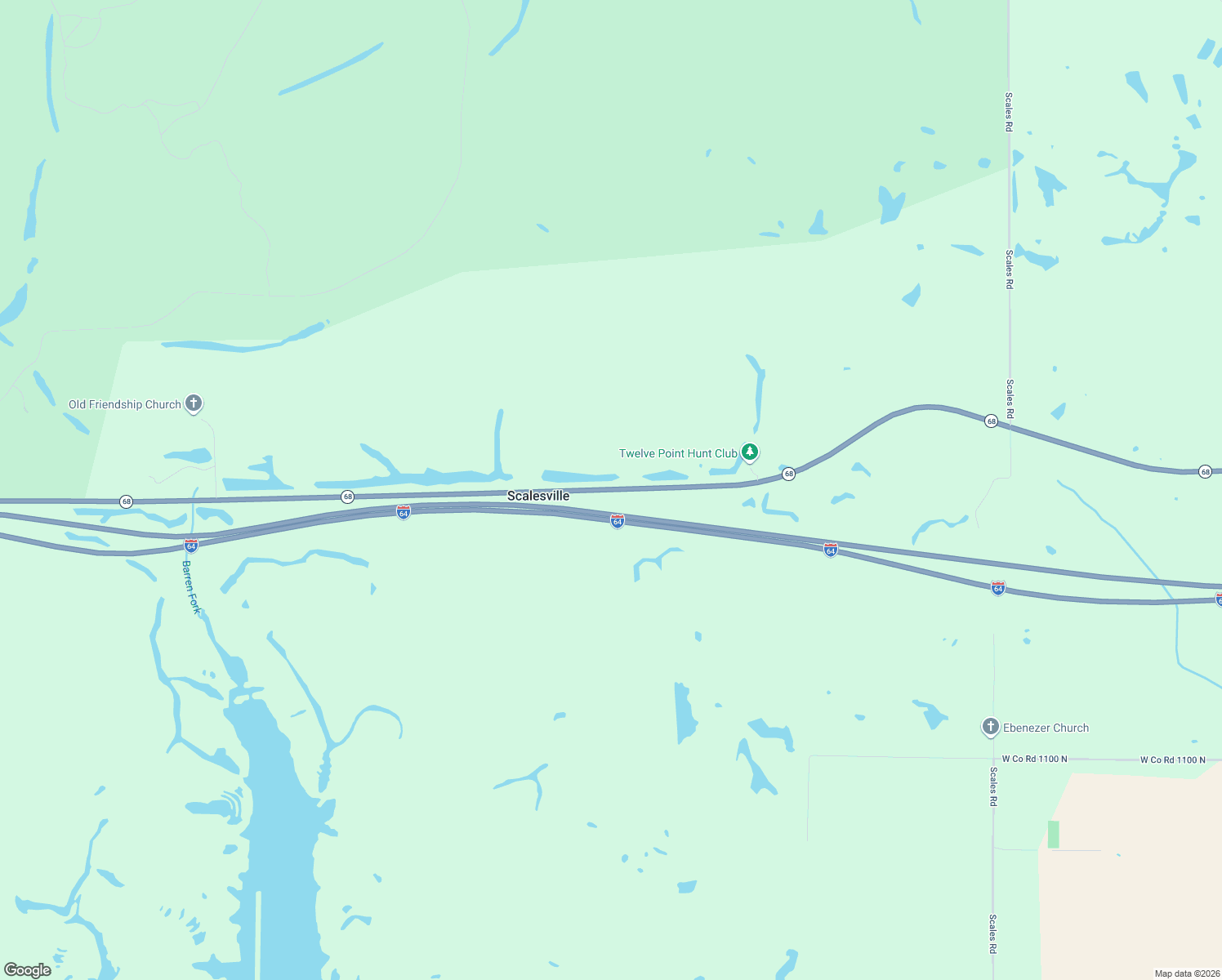 map of restaurants, bars, coffee shops, grocery stores, and more near Highway 68 in Tennyson