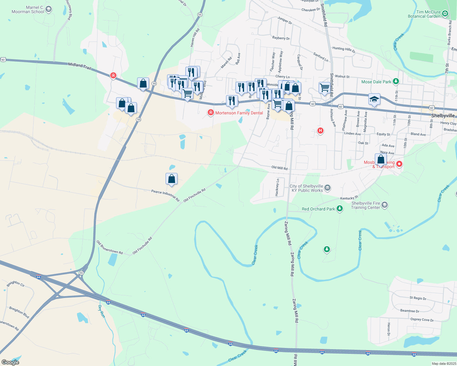 1153 Old Finchville Road, Shelbyville KY Walk Score