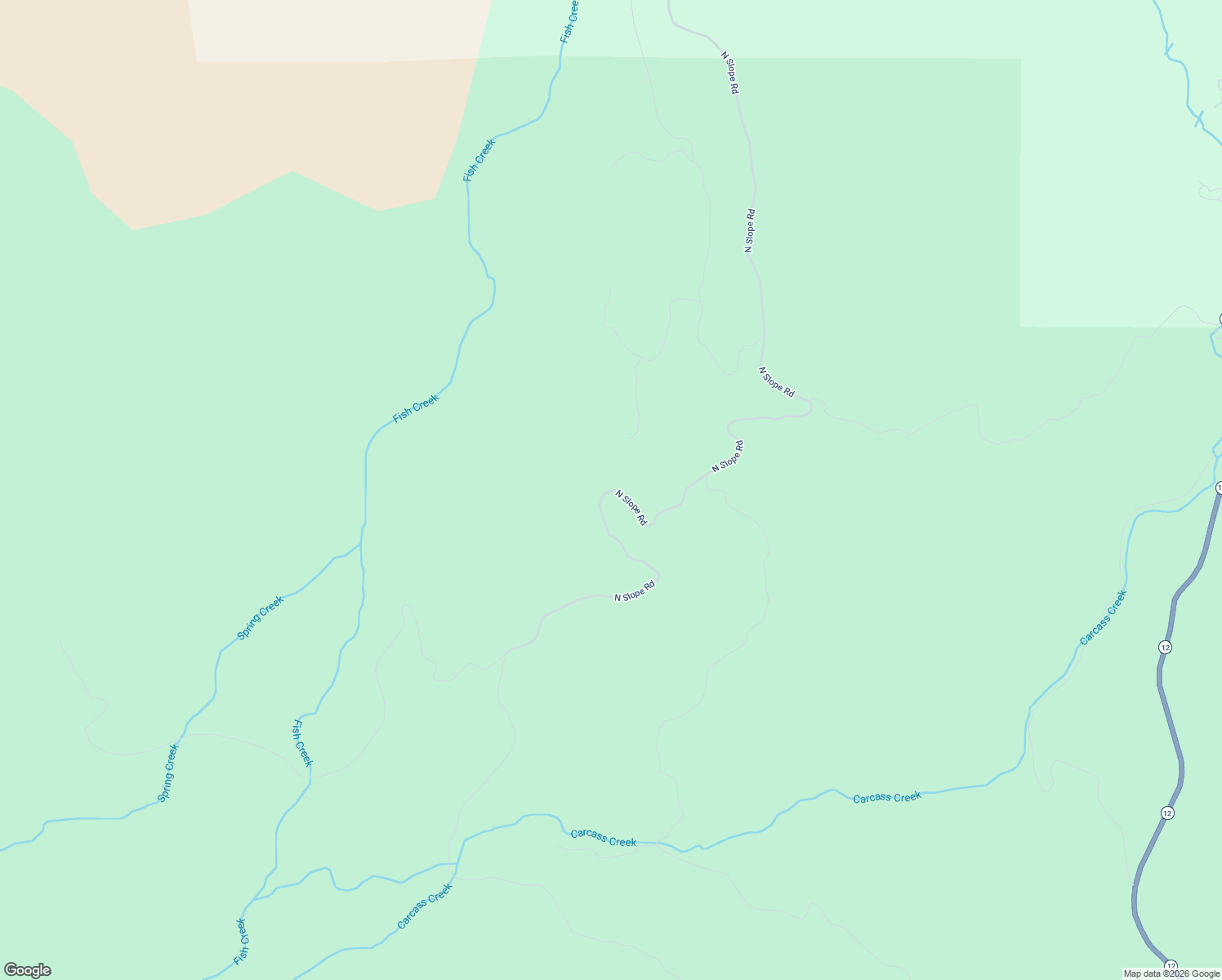 map of restaurants, bars, coffee shops, grocery stores, and more near North Slope Road in Wayne County