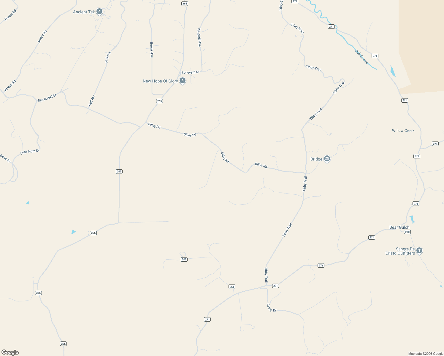 map of restaurants, bars, coffee shops, grocery stores, and more near 740 Dilley Road in Westcliffe