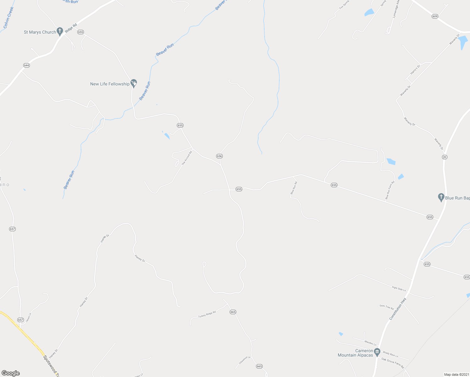 map of restaurants, bars, coffee shops, grocery stores, and more near 6094 Blue Run Road in Somerset