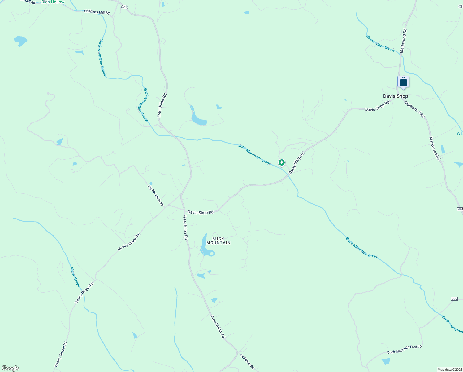 map of restaurants, bars, coffee shops, grocery stores, and more near 2196 Davis Shop Road in Earlysville