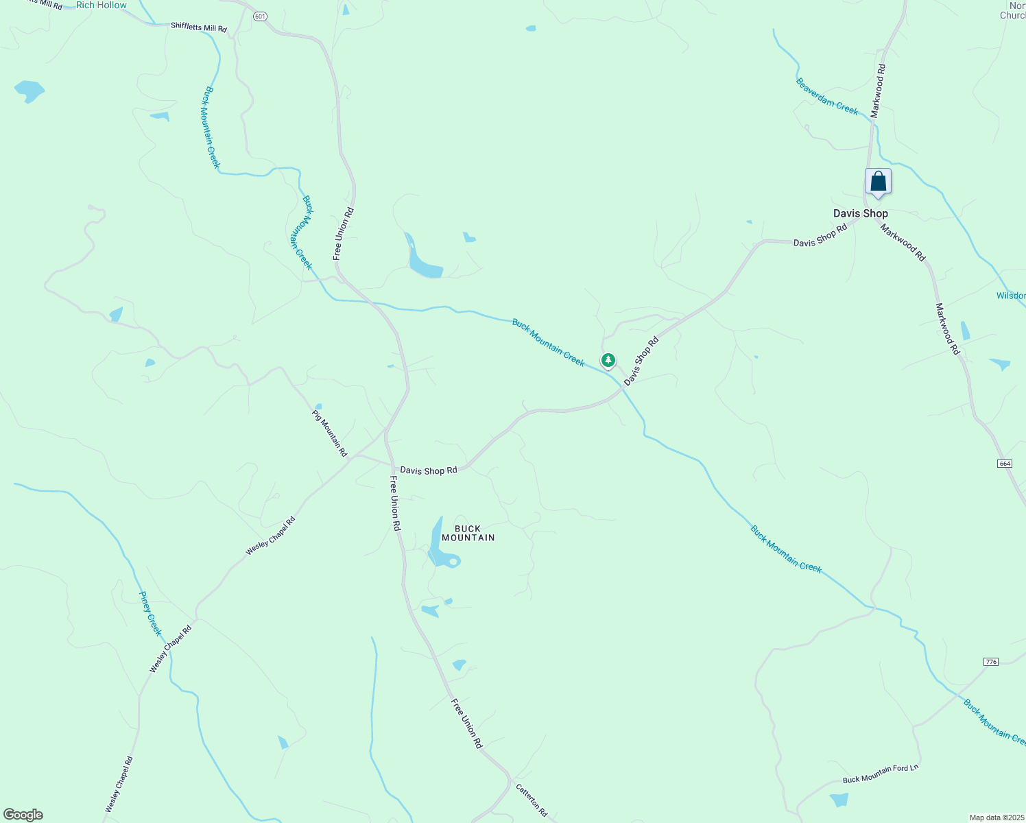 map of restaurants, bars, coffee shops, grocery stores, and more near 2196 Davis Shop Road in Earlysville