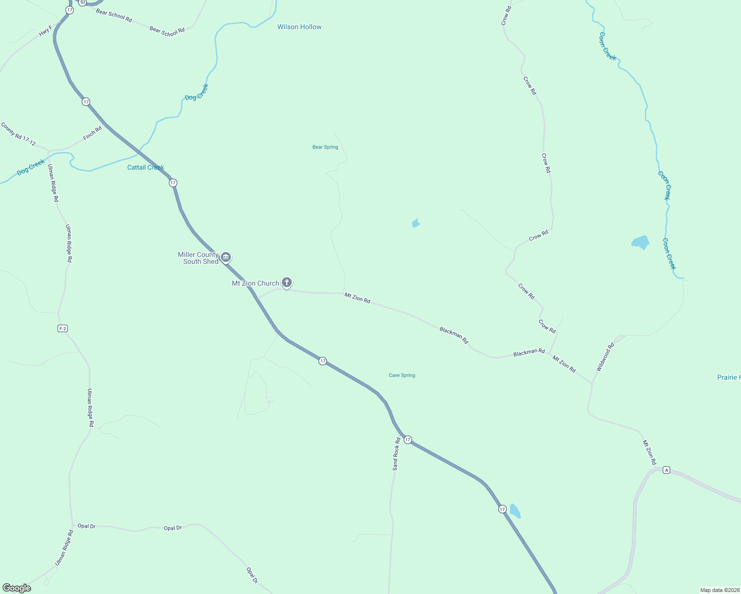 map of restaurants, bars, coffee shops, grocery stores, and more near 47 Mount Zion Road in Tuscumbia