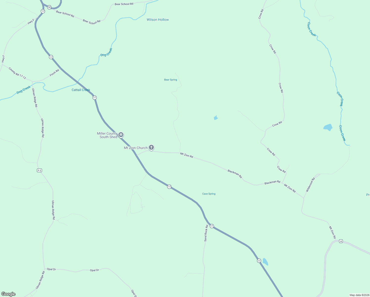 map of restaurants, bars, coffee shops, grocery stores, and more near 47 Mount Zion Road in Tuscumbia