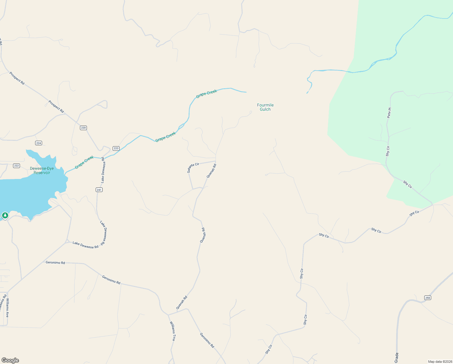 map of restaurants, bars, coffee shops, grocery stores, and more near 1255 Quanah Road in Westcliffe