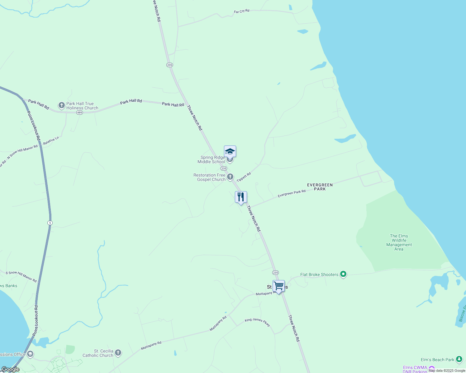 19751 Three Notch Road, Lexington Park MD Walk Score