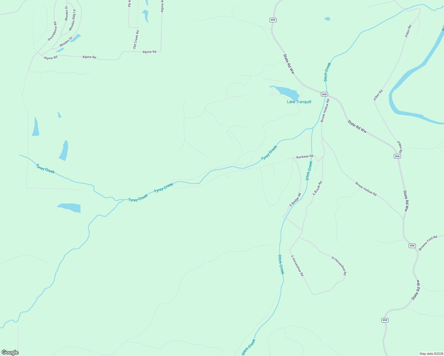 map of restaurants, bars, coffee shops, grocery stores, and more near 9058 Buckeye Road in Dittmer