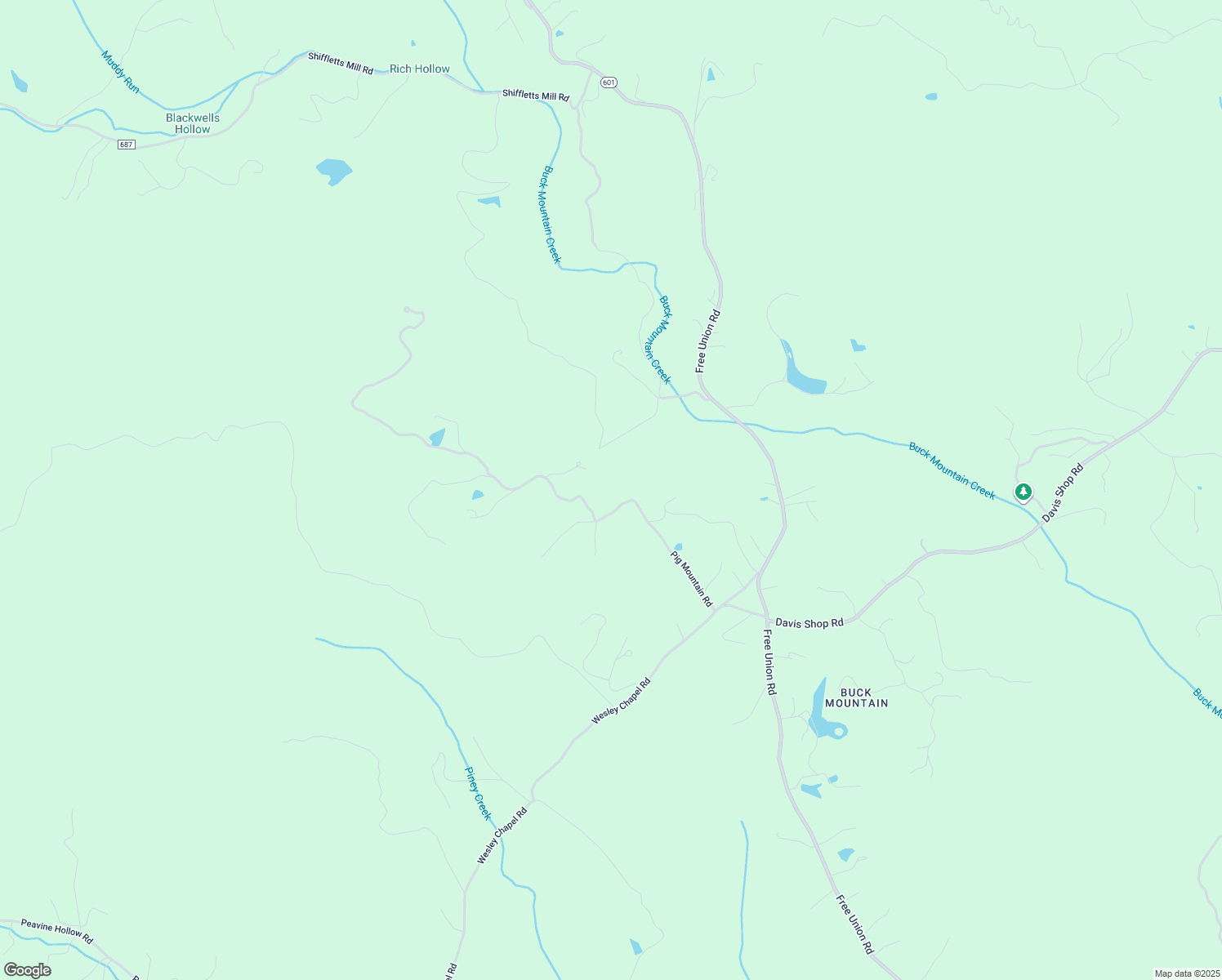 map of restaurants, bars, coffee shops, grocery stores, and more near 6220 Pig Mountain Road in Free Union