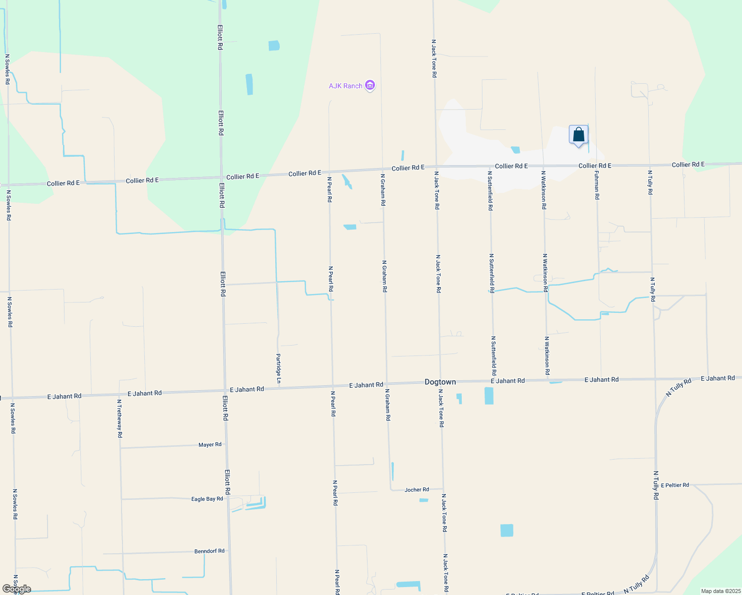 map of restaurants, bars, coffee shops, grocery stores, and more near 24577 North Graham Road in Acampo