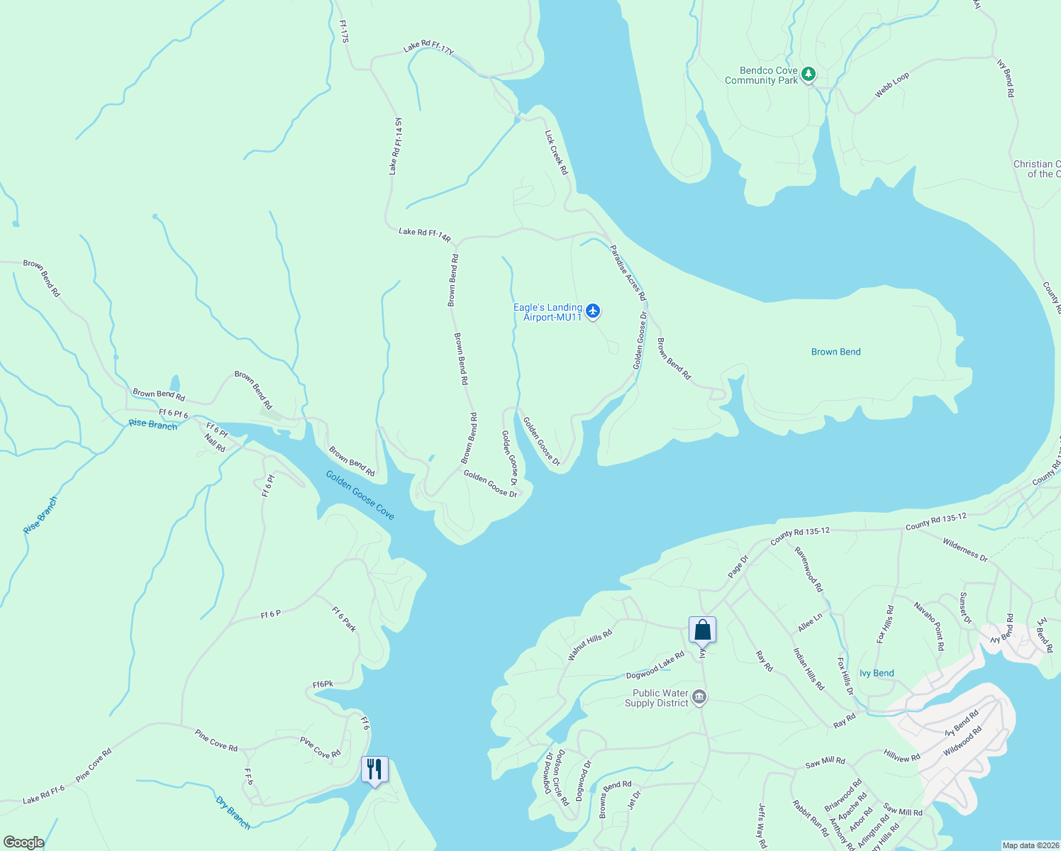 map of restaurants, bars, coffee shops, grocery stores, and more near 499 Golden Goose Drive in Edwards