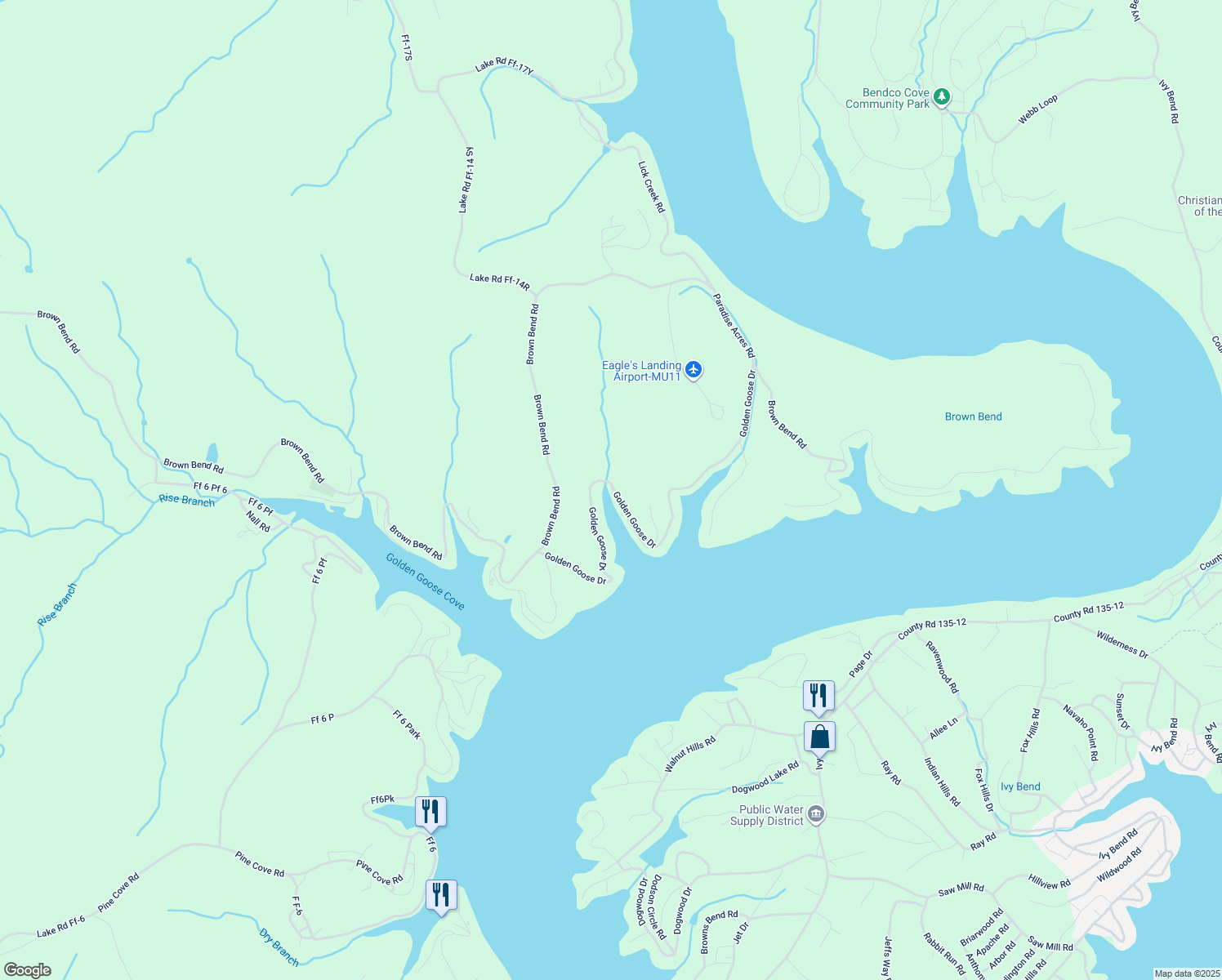map of restaurants, bars, coffee shops, grocery stores, and more near 1-299 Vine St in EDWARDS