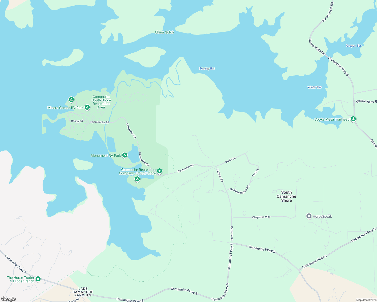 map of restaurants, bars, coffee shops, grocery stores, and more near 11585 Pattison Road in Valley Springs