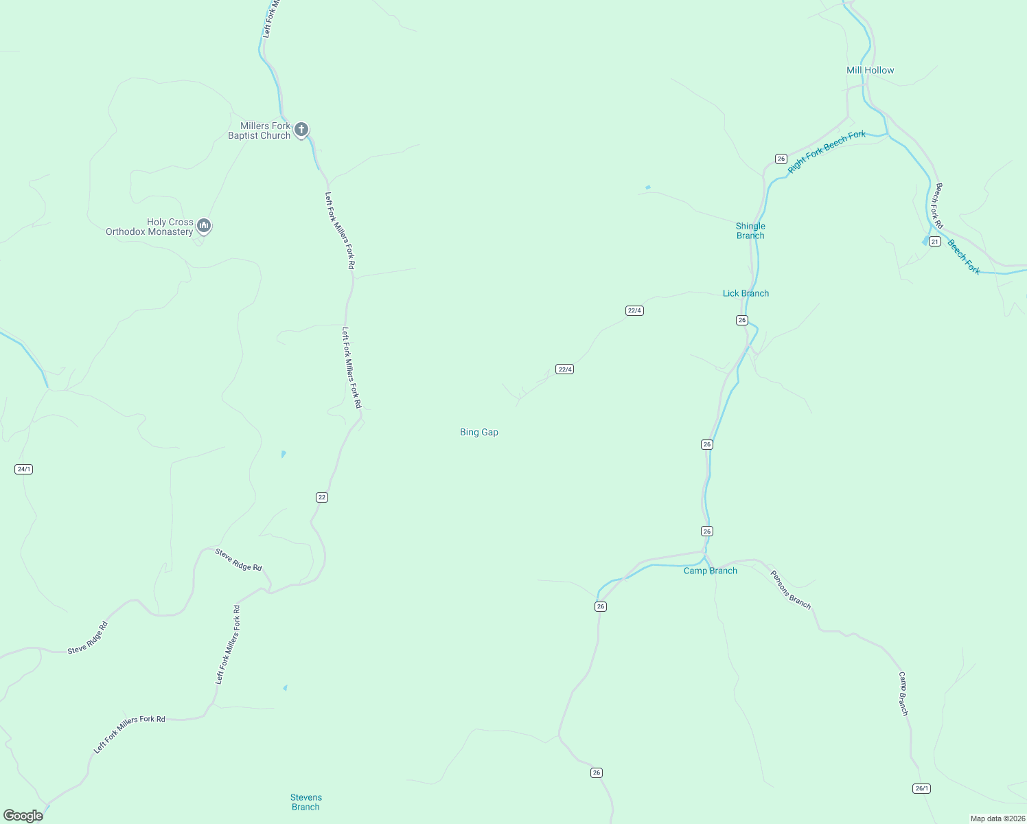 map of restaurants, bars, coffee shops, grocery stores, and more near 911 Shingles Branch Road in East Lynn