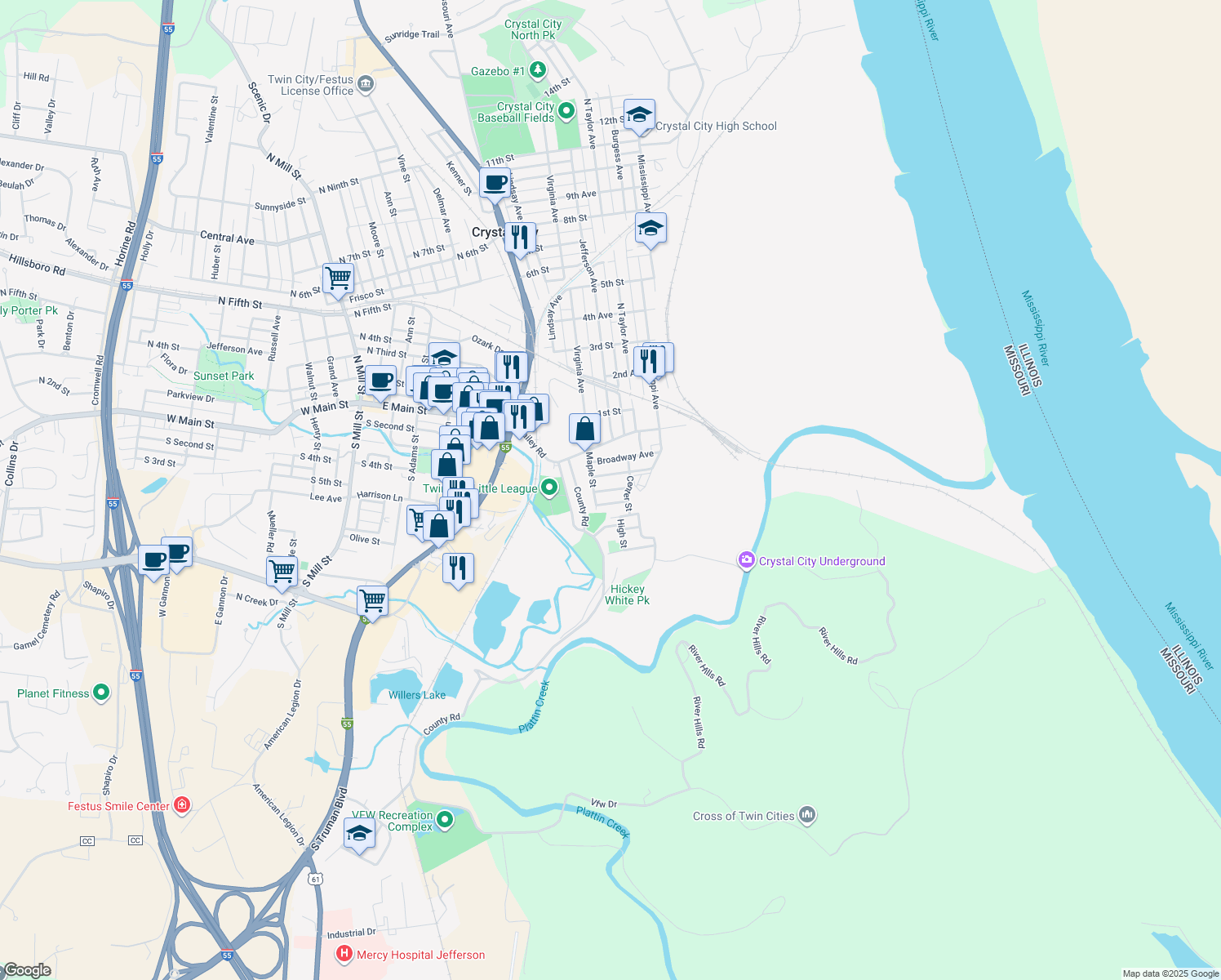 Pine Street, Crystal City MO Walk Score