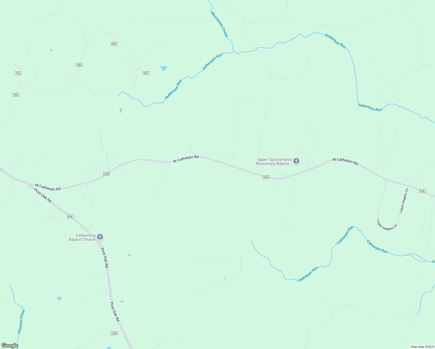 map of restaurants, bars, coffee shops, grocery stores, and more near 13204 West Catharpin Road in Spotsylvania