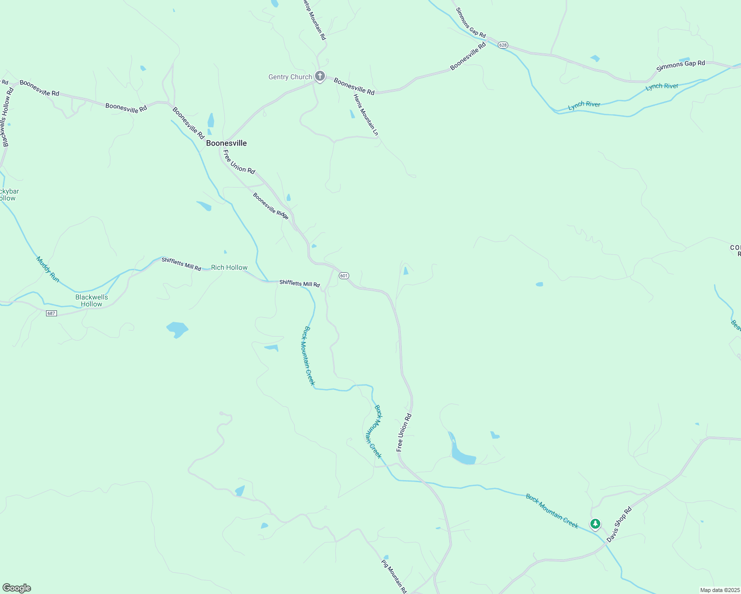 map of restaurants, bars, coffee shops, grocery stores, and more near 6830 Free Union Road in Free Union