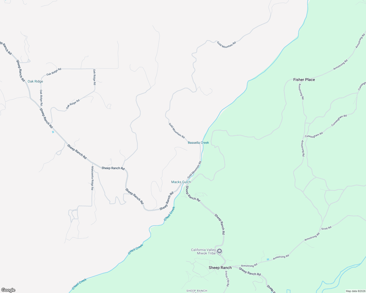 map of restaurants, bars, coffee shops, grocery stores, and more near 5603 Gold Mountain Road in Mountain Ranch