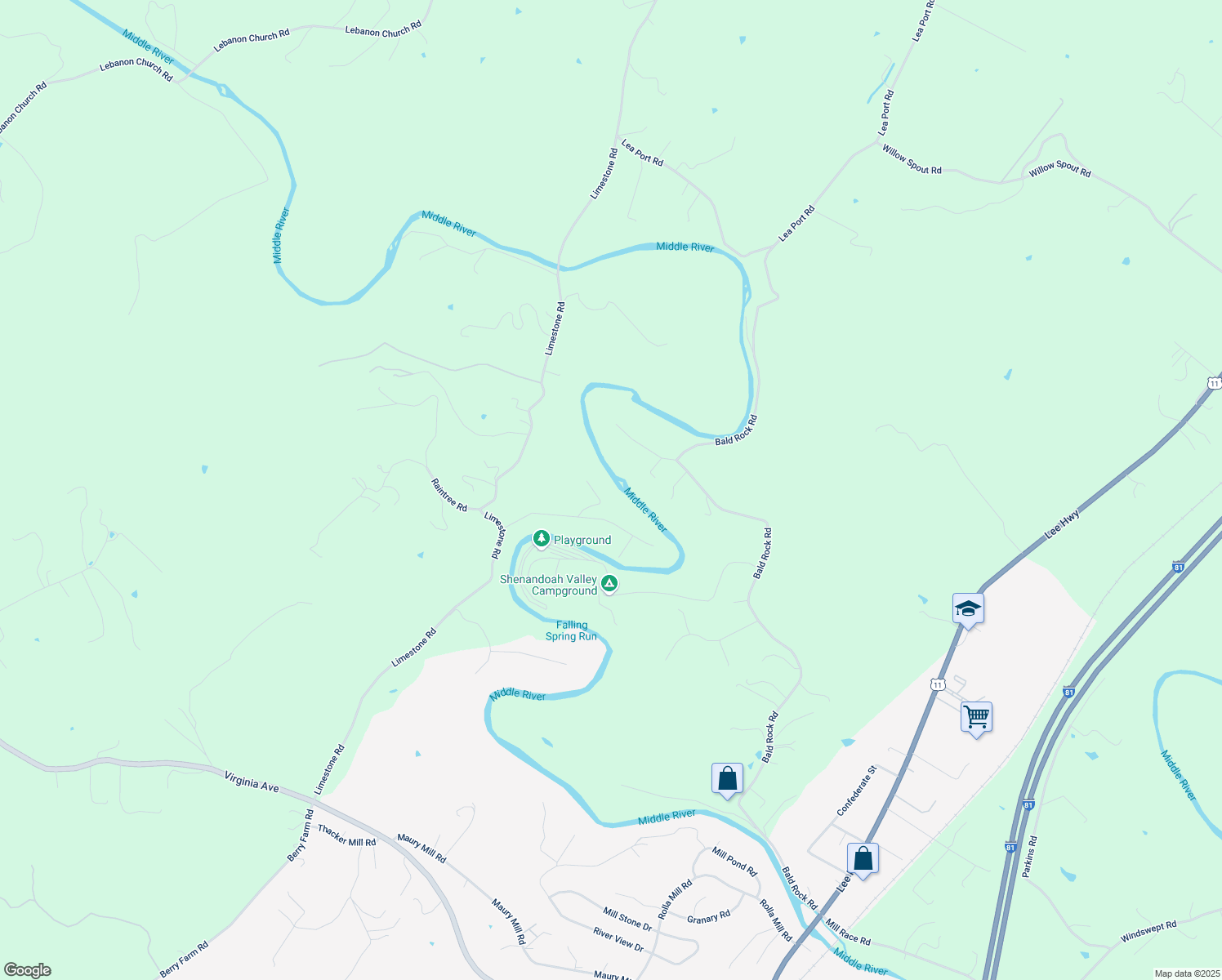 map of restaurants, bars, coffee shops, grocery stores, and more near 35 River Circle in Verona