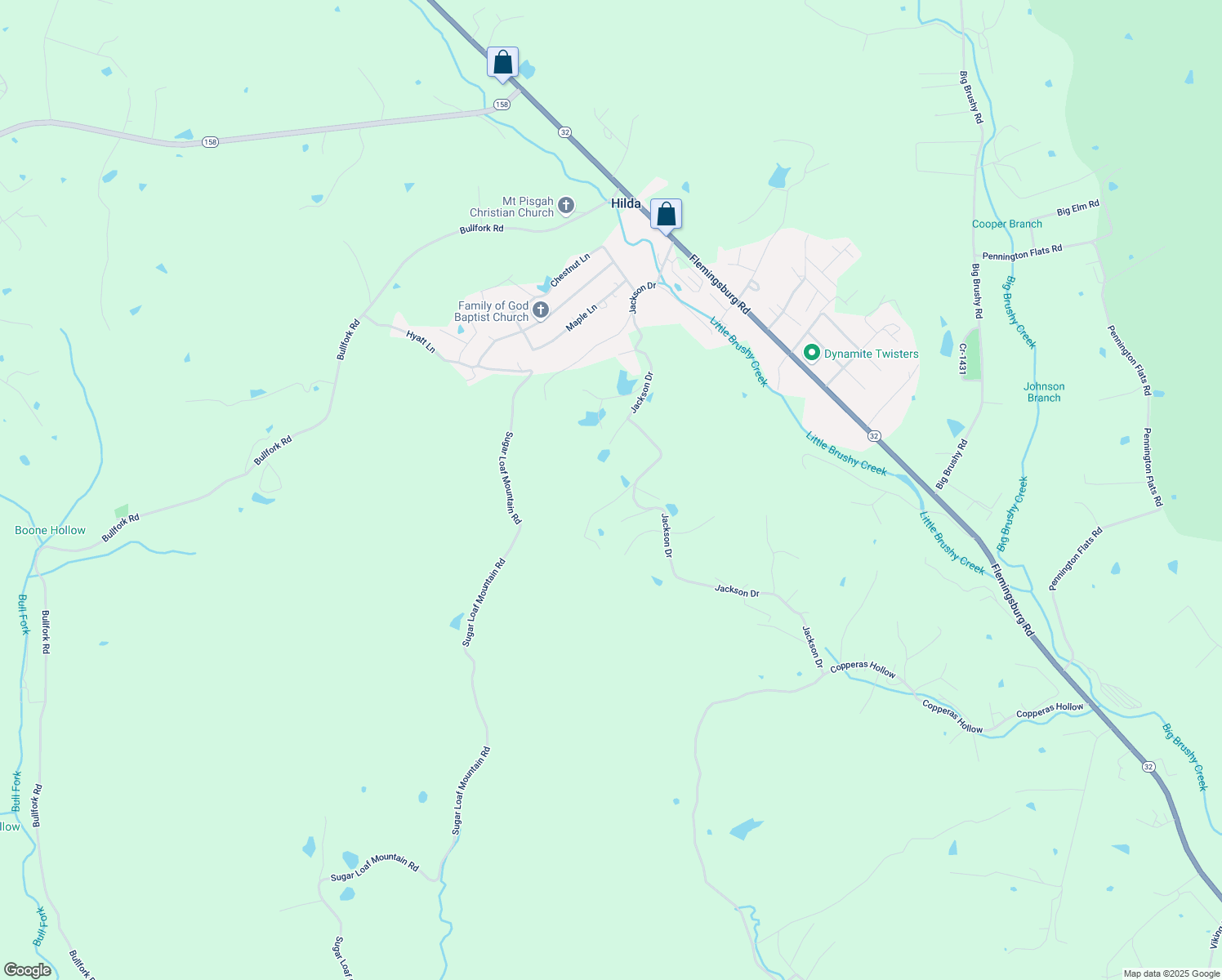 map of restaurants, bars, coffee shops, grocery stores, and more near 890 Jackson Drive in Morehead