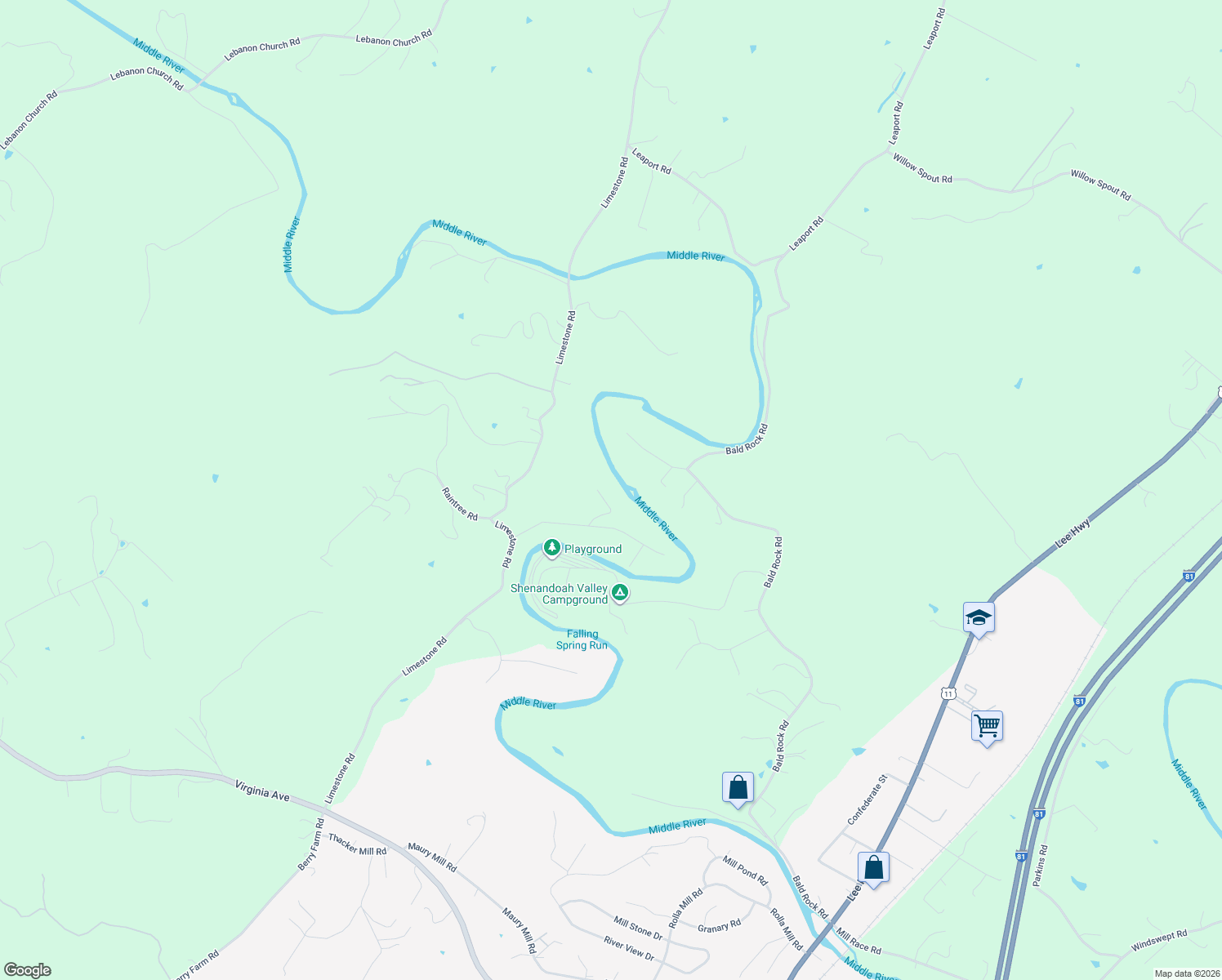 map of restaurants, bars, coffee shops, grocery stores, and more near 35 River Circle in Verona