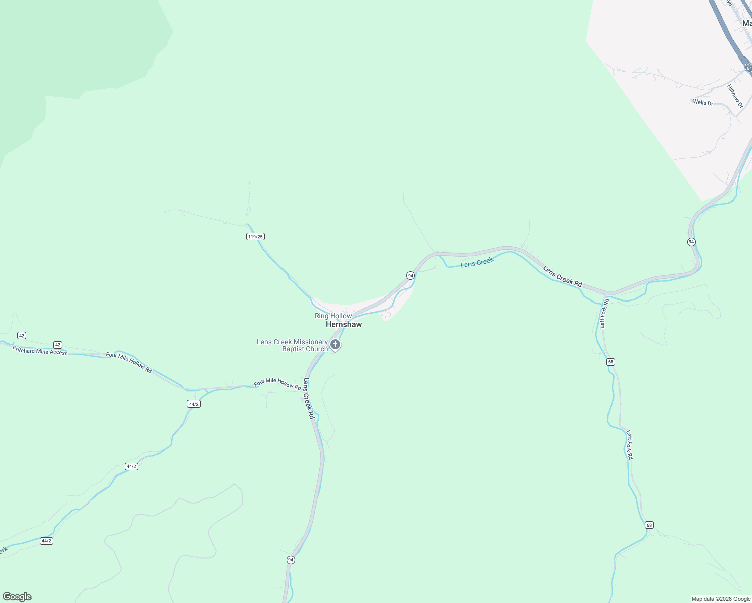 map of restaurants, bars, coffee shops, grocery stores, and more near 2826 Lens Creek Road in Hernshaw
