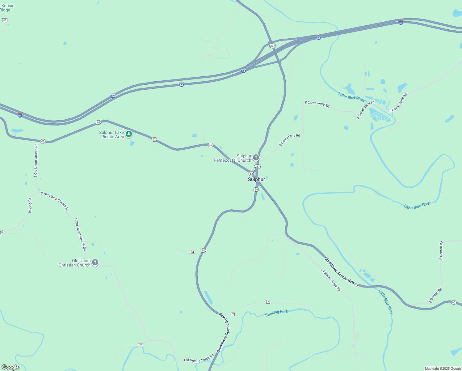 map of restaurants, bars, coffee shops, grocery stores, and more near in Sulphur