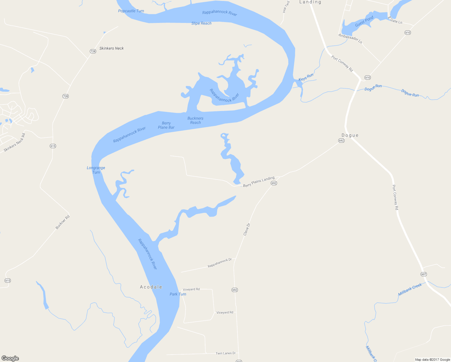 map of restaurants, bars, coffee shops, grocery stores, and more near 6368 Berry Plains Landing in King George
