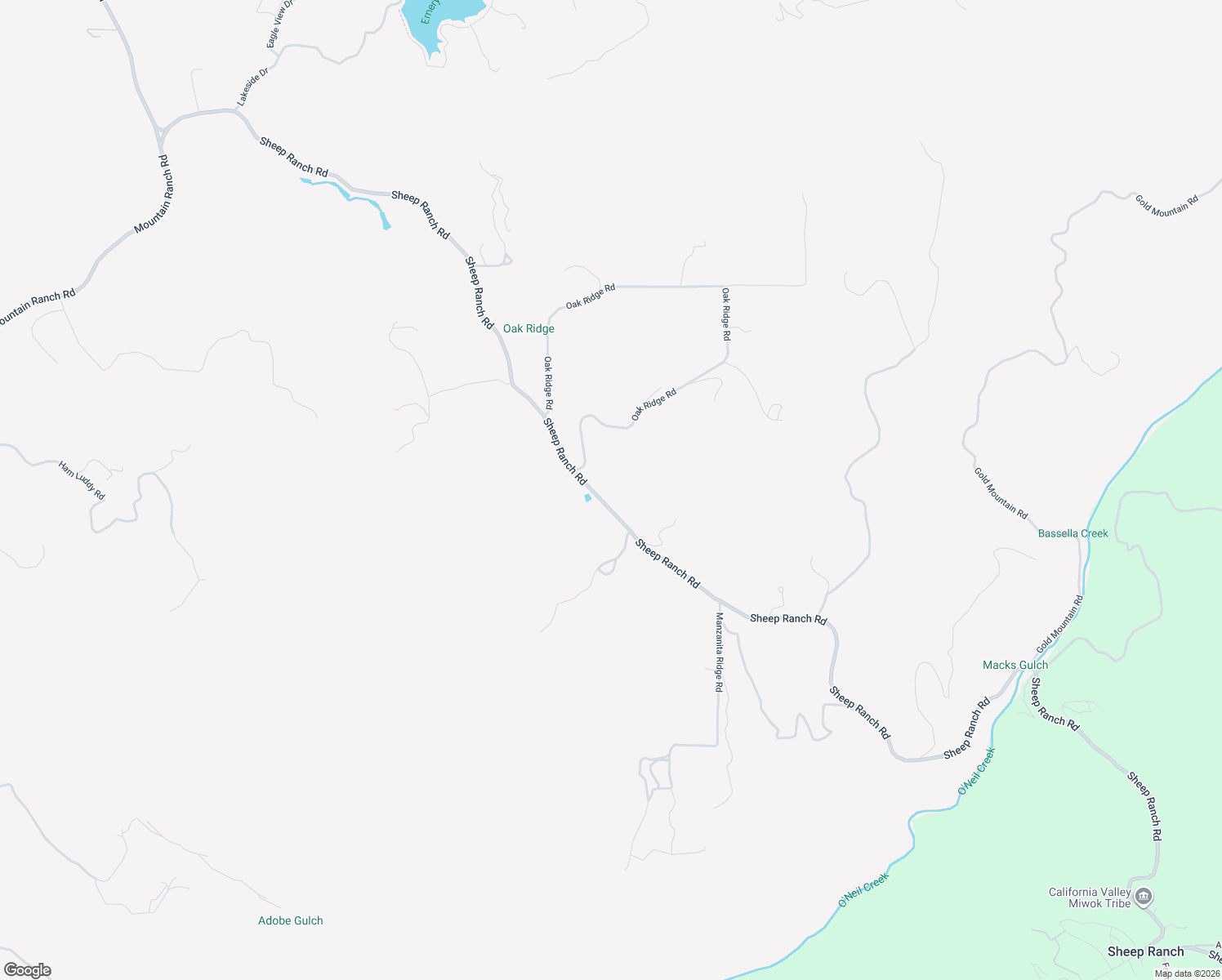 map of restaurants, bars, coffee shops, grocery stores, and more near 9019 Sheep Ranch Road in Mountain Ranch