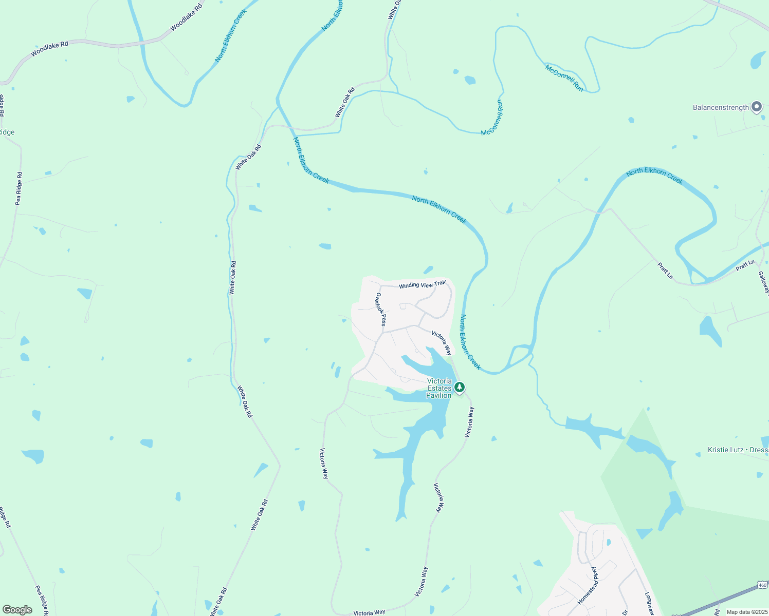 map of restaurants, bars, coffee shops, grocery stores, and more near 144 Winding View Trail in Georgetown