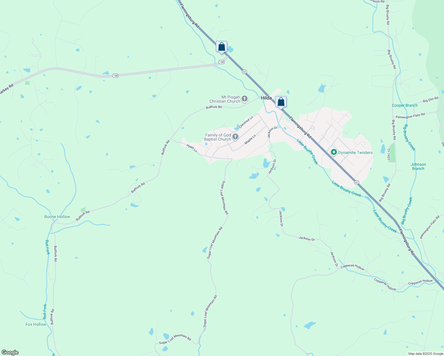 map of restaurants, bars, coffee shops, grocery stores, and more near 1 Bratton Bridge in Morehead