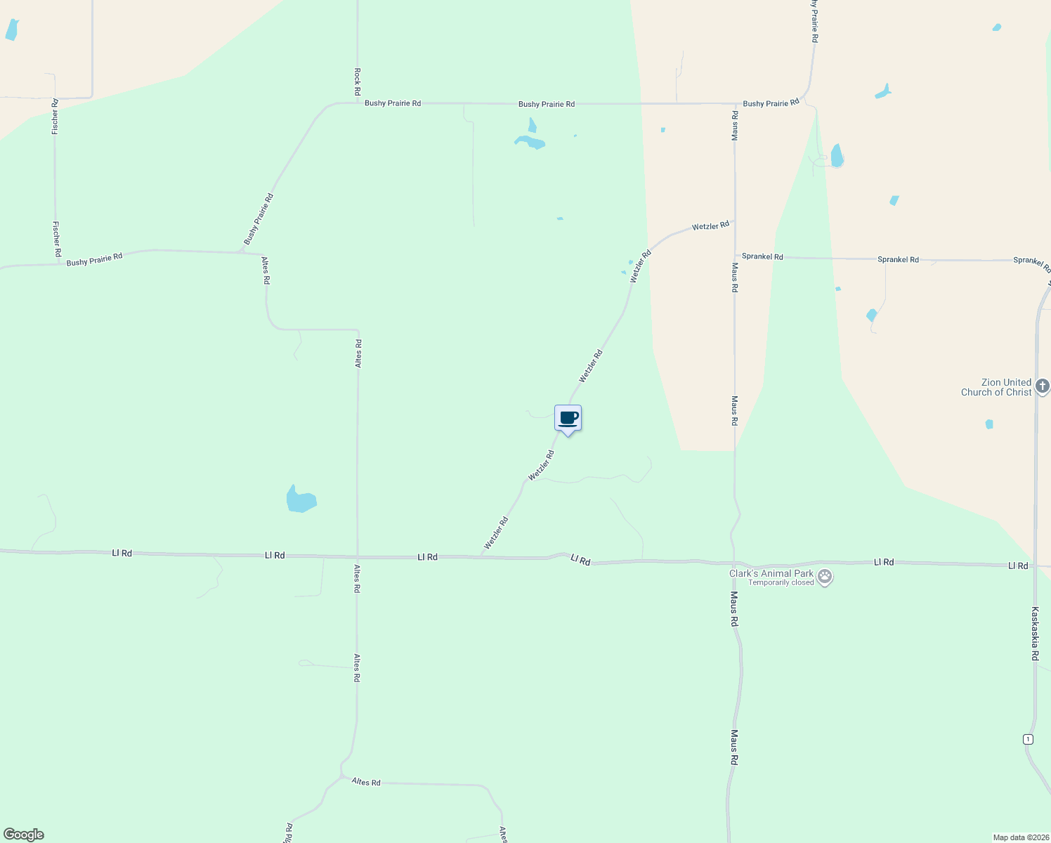 map of restaurants, bars, coffee shops, grocery stores, and more near 4157 Wetzler Road in Fults