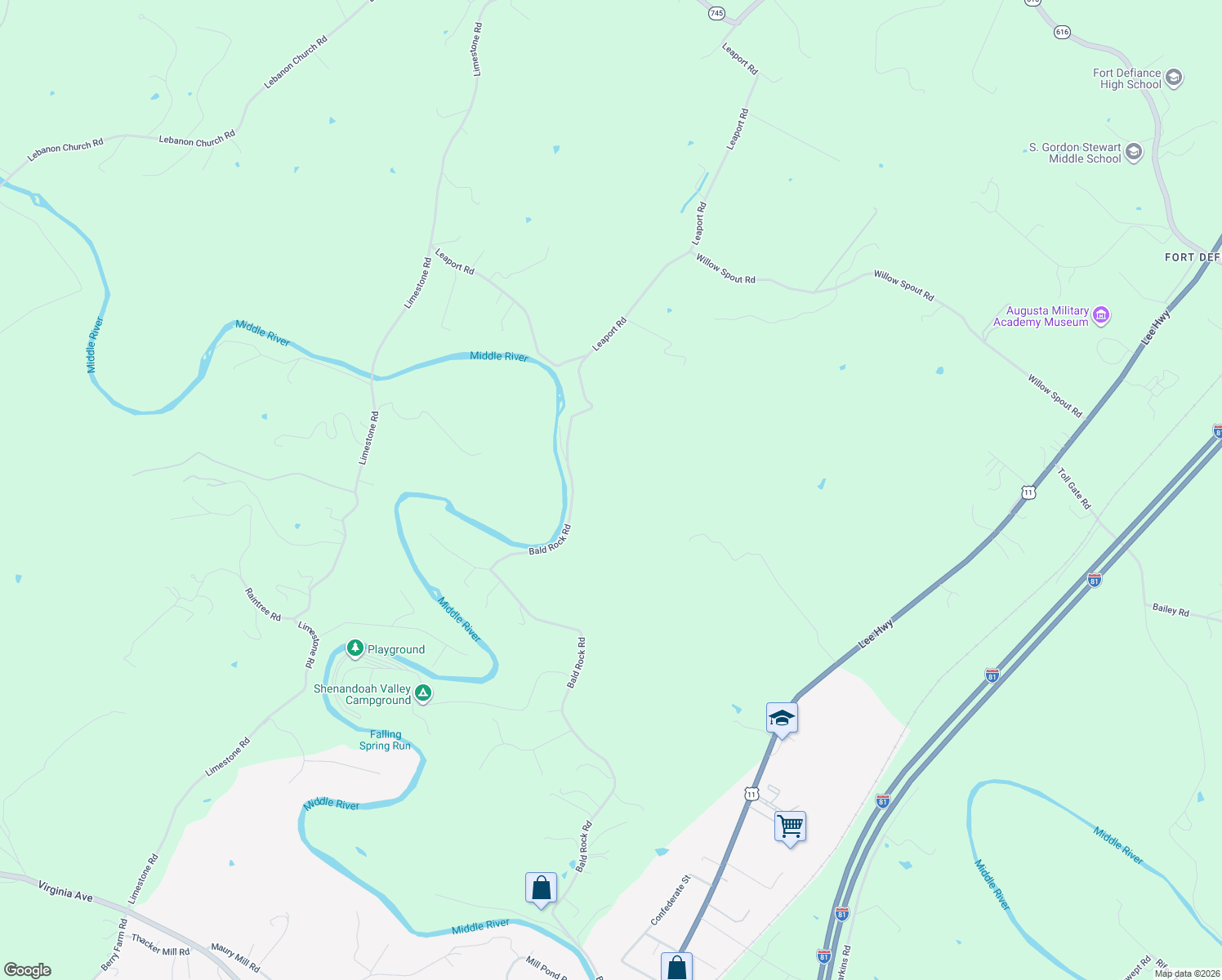 map of restaurants, bars, coffee shops, grocery stores, and more near 912 Bald Rock Road in Verona