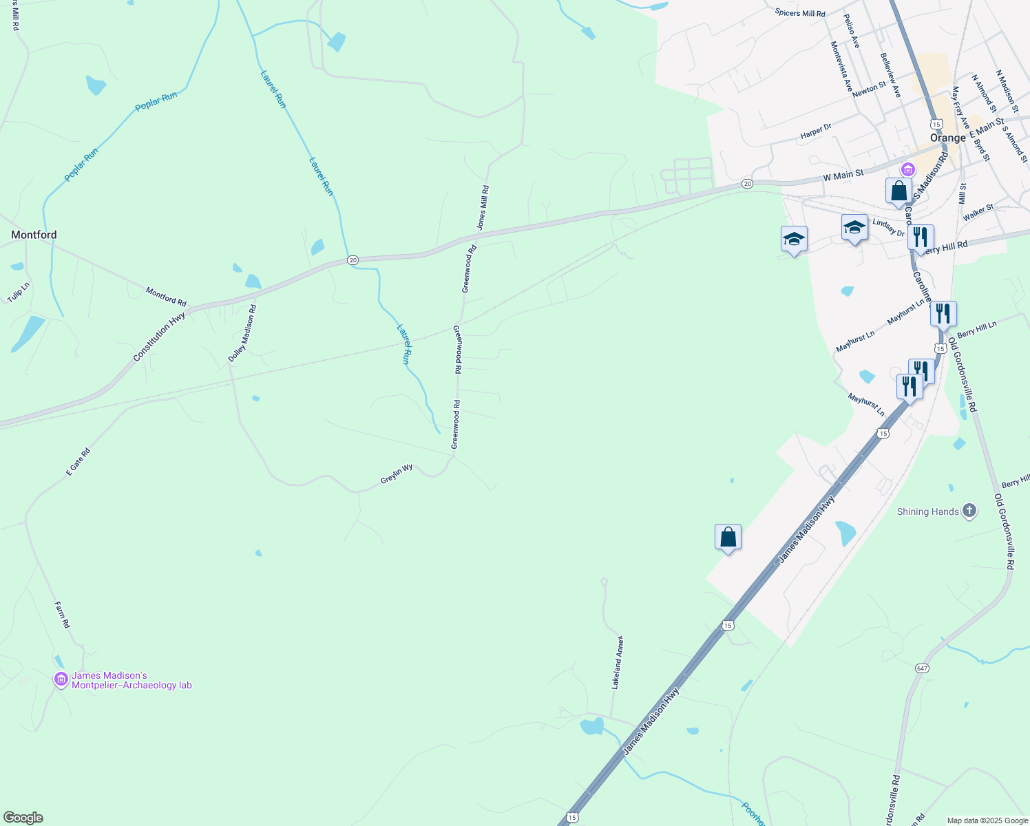 map of restaurants, bars, coffee shops, grocery stores, and more near 13377 Westwood Lane in Orange