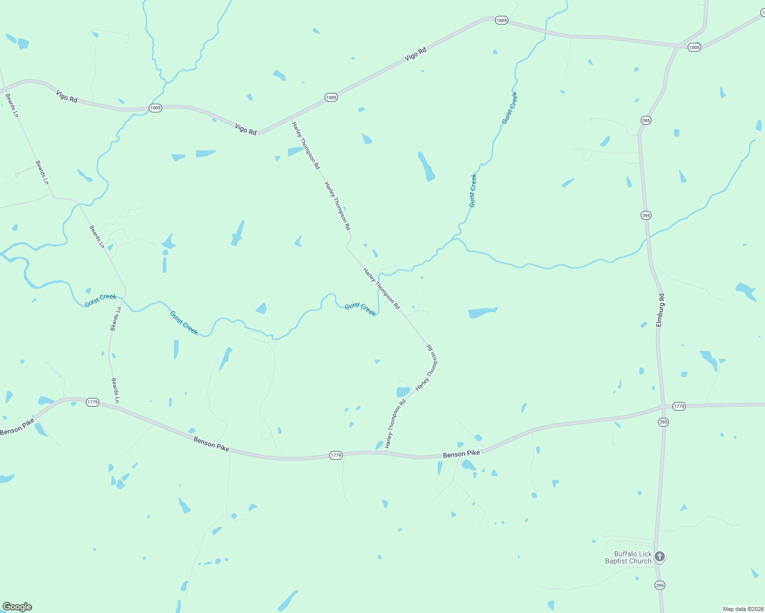 map of restaurants, bars, coffee shops, grocery stores, and more near 839 Harley-Thompson Road in Bagdad