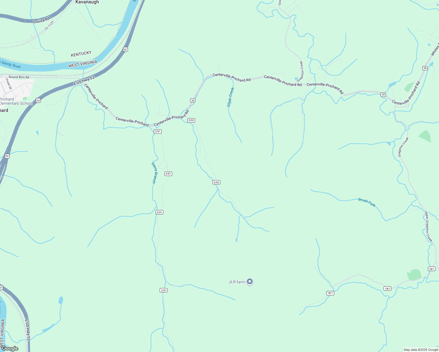 map of restaurants, bars, coffee shops, grocery stores, and more near 567 Gilkerson Branch Road in Prichard
