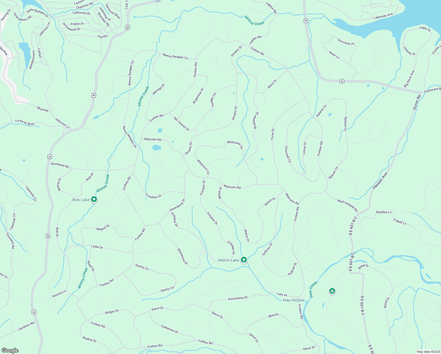 map of restaurants, bars, coffee shops, grocery stores, and more near Half Place in Benton County